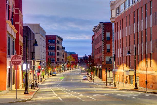 Downtown Brockton, MA — home to Ideal Jewelry and Loan pawn shop in Plymouth County.