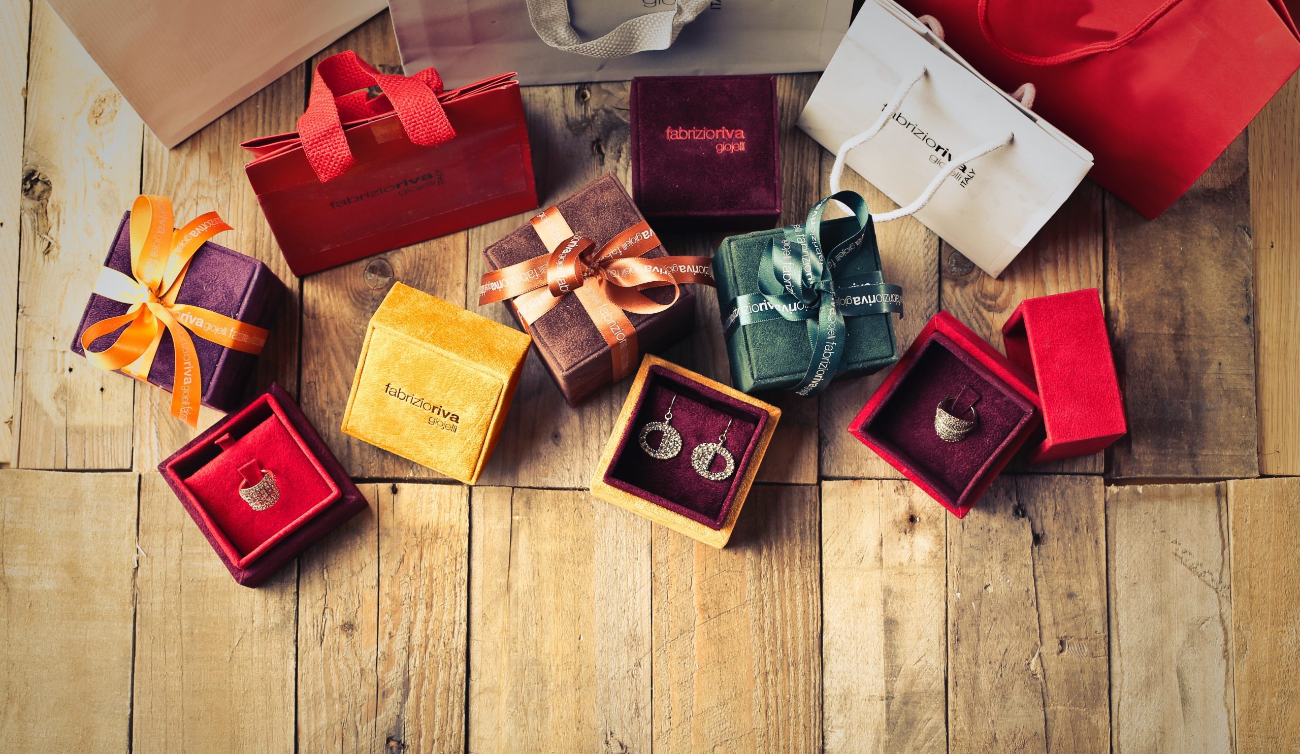 Elegant jewelry gift boxes from Ideal Jewelry and Loan pawn shop in Massachusetts